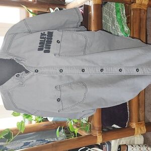 Harley-Davidson Gray Casual Button Down Shirt